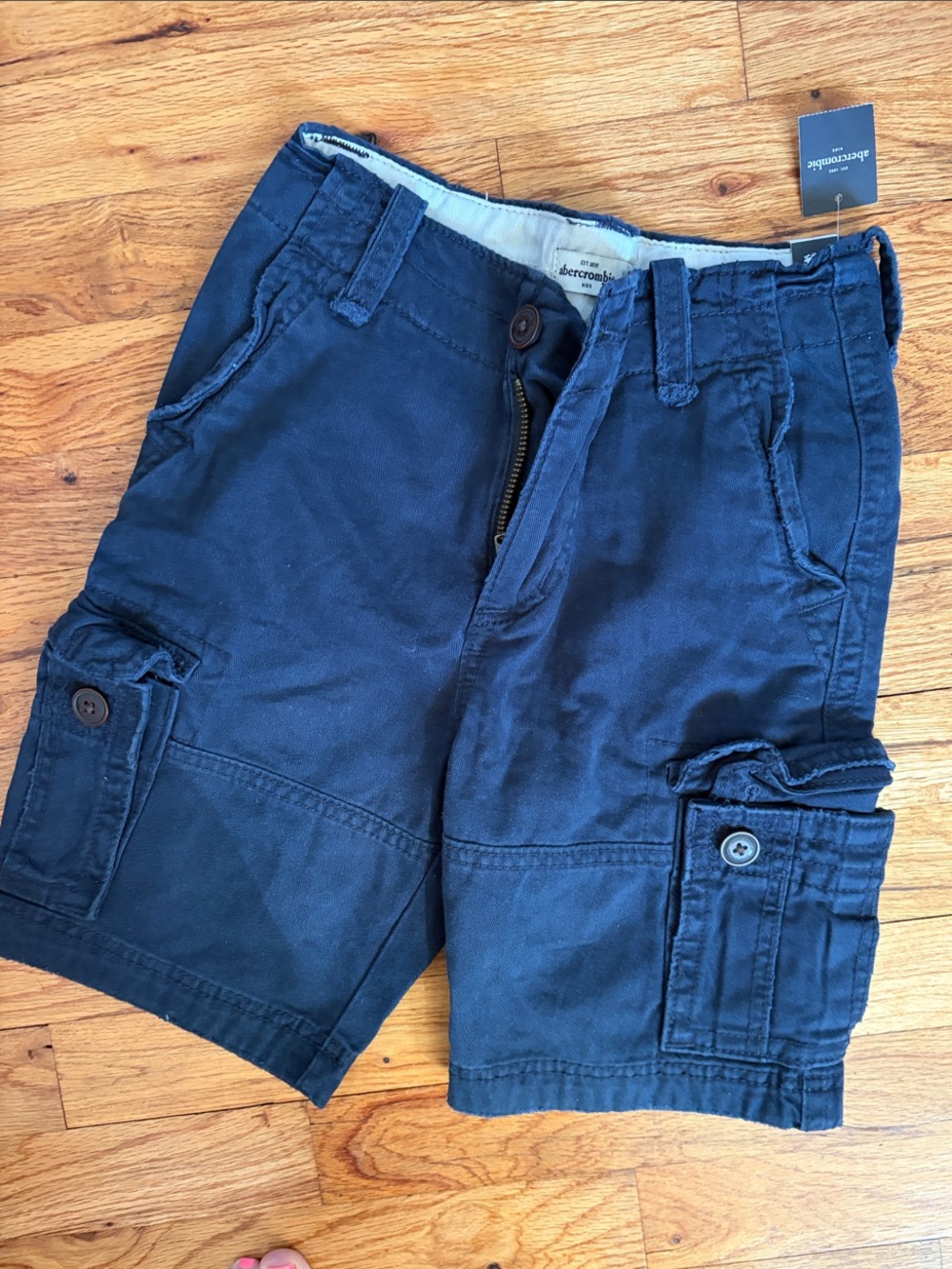 Abercrombie & Fitch Dark Navy Cargo Shorts